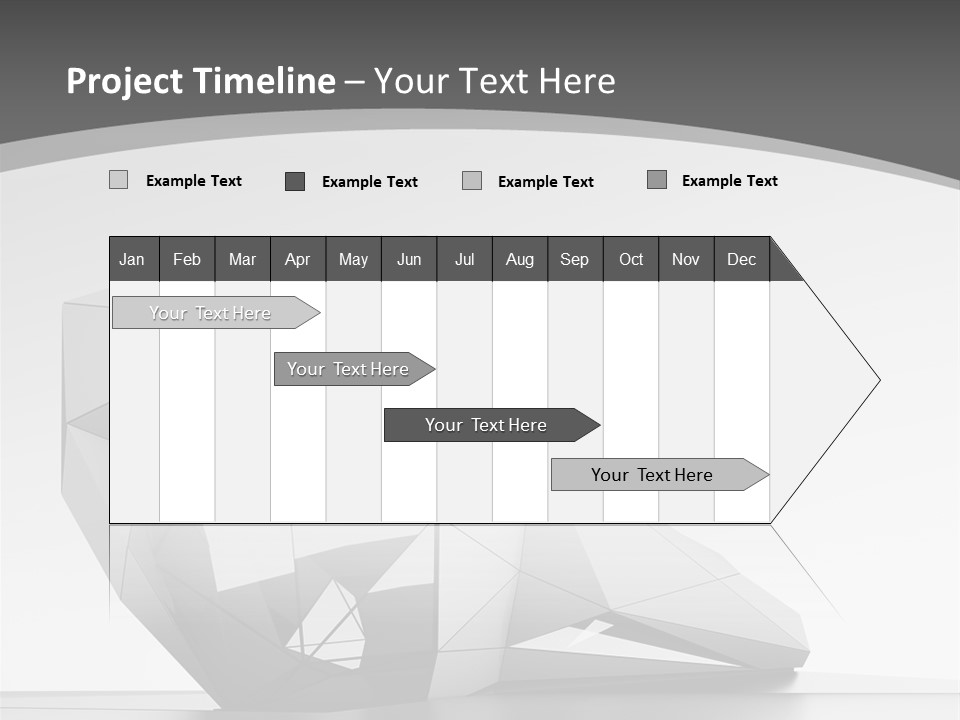 A Black And White Photo Of A Cube Shaped Object PowerPoint Template