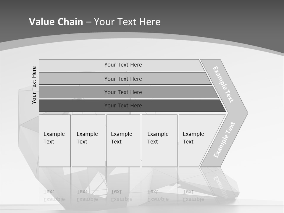 A Black And White Photo Of A Cube Shaped Object PowerPoint Template