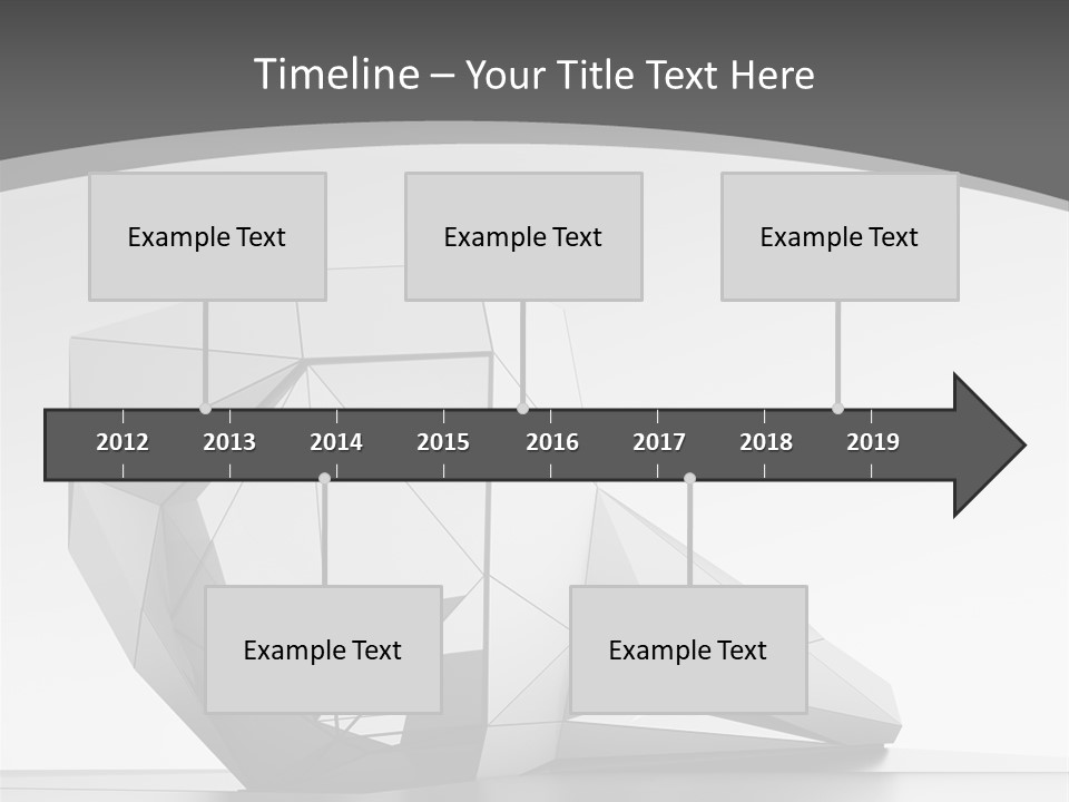 A Black And White Photo Of A Cube Shaped Object PowerPoint Template