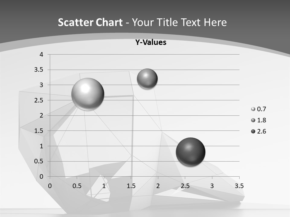 A Black And White Photo Of A Cube Shaped Object PowerPoint Template