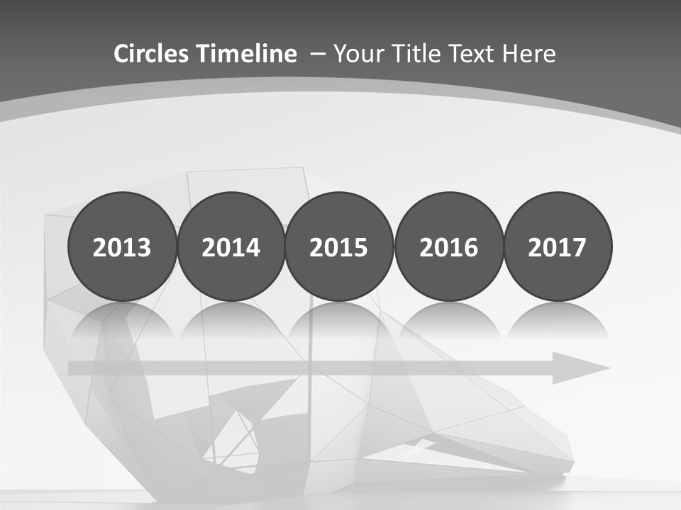 A Black And White Photo Of A Cube Shaped Object PowerPoint Template