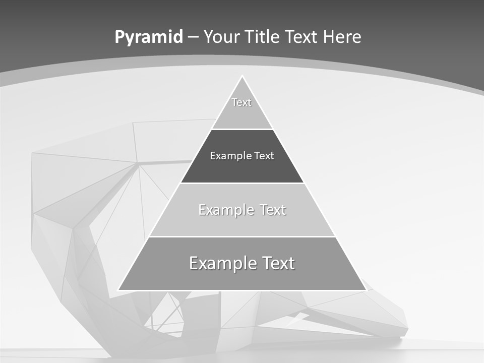 A Black And White Photo Of A Cube Shaped Object PowerPoint Template