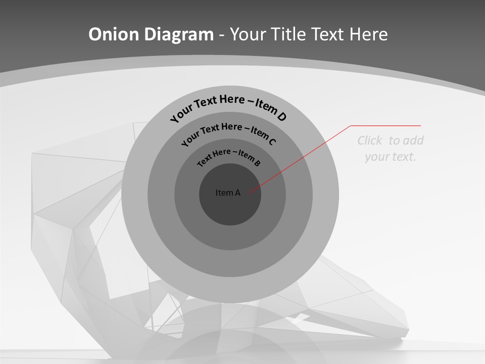 A Black And White Photo Of A Cube Shaped Object PowerPoint Template