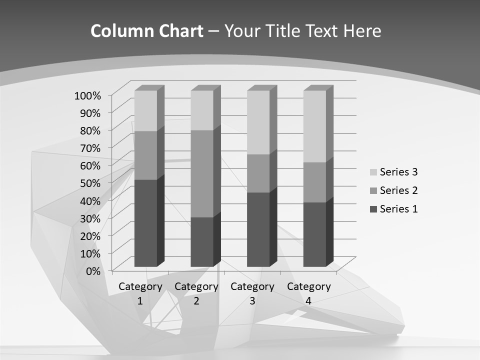 A Black And White Photo Of A Cube Shaped Object PowerPoint Template