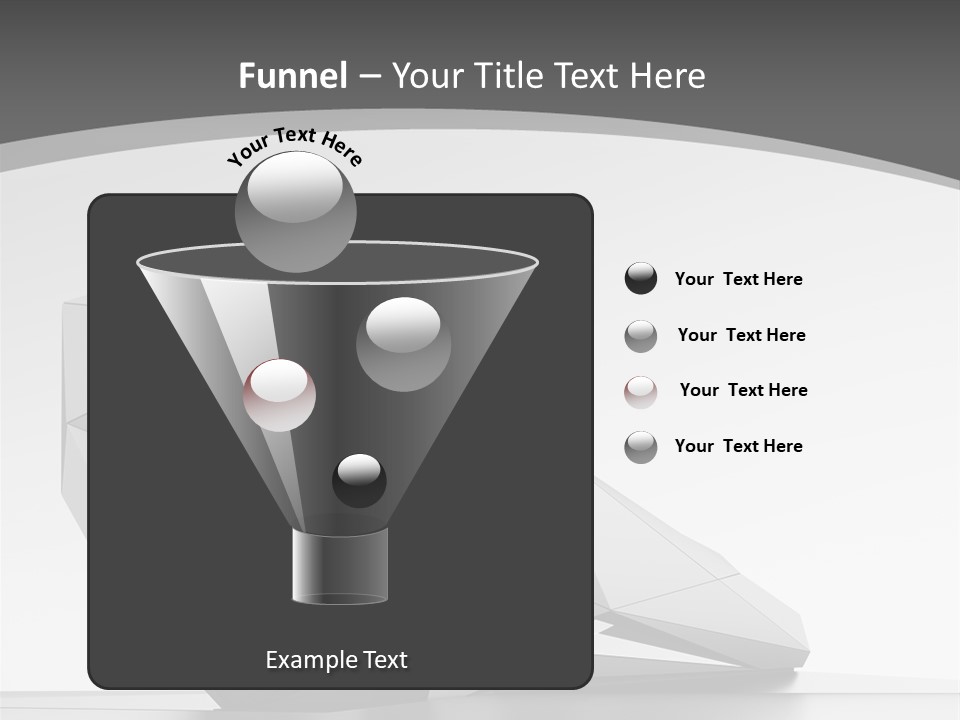 A Black And White Photo Of A Cube Shaped Object PowerPoint Template