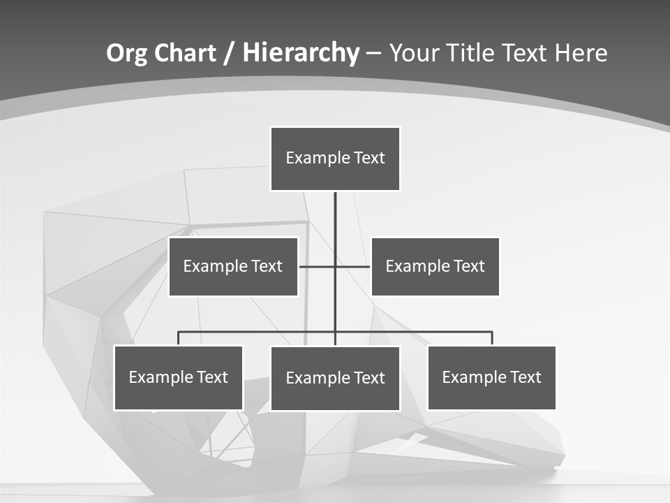 A Black And White Photo Of A Cube Shaped Object PowerPoint Template