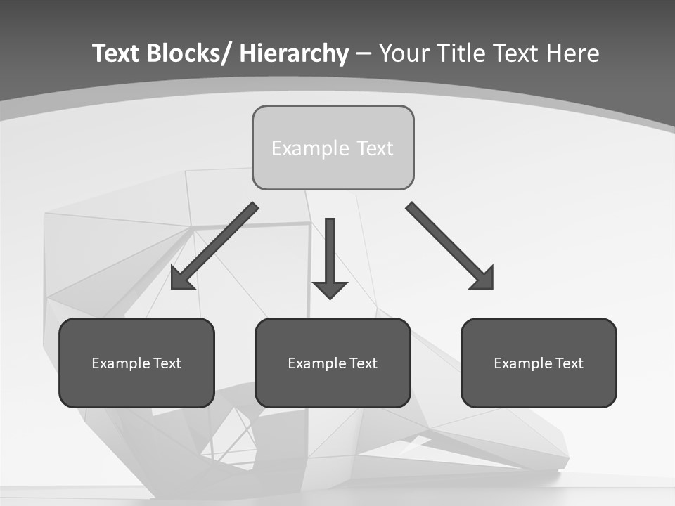 A Black And White Photo Of A Cube Shaped Object PowerPoint Template
