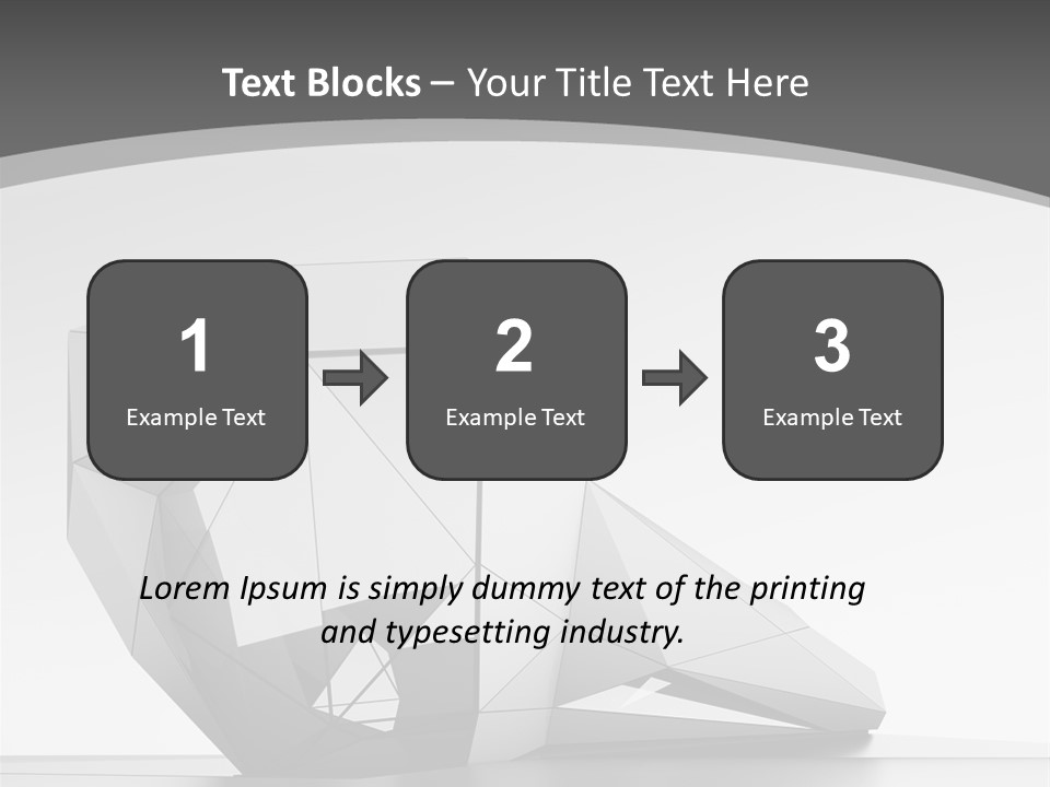 A Black And White Photo Of A Cube Shaped Object PowerPoint Template