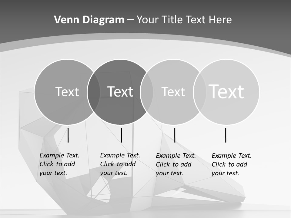 A Black And White Photo Of A Cube Shaped Object PowerPoint Template