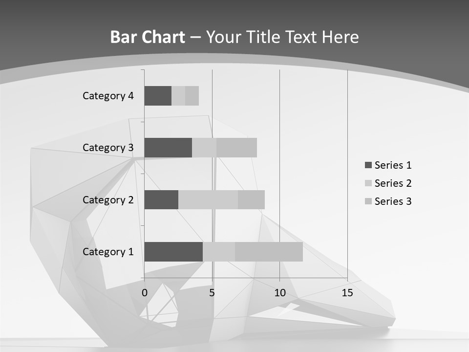 A Black And White Photo Of A Cube Shaped Object PowerPoint Template
