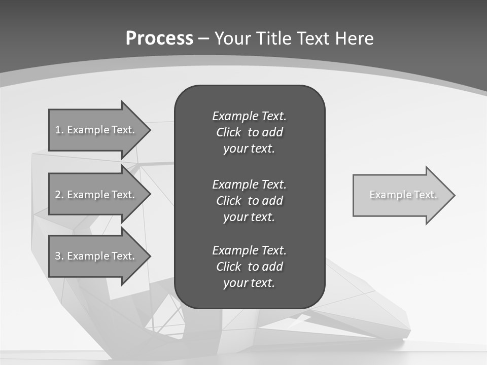 A Black And White Photo Of A Cube Shaped Object PowerPoint Template