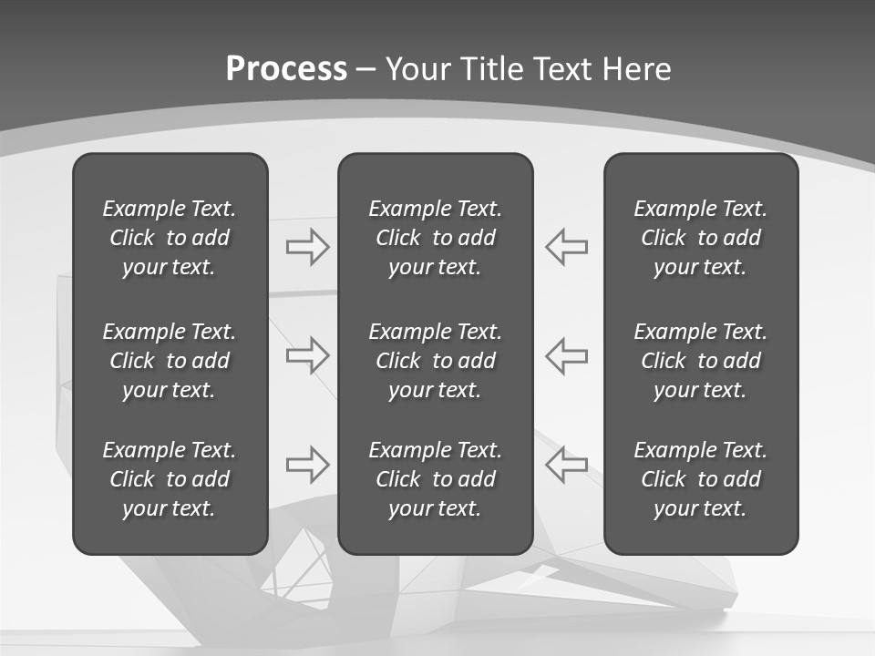 A Black And White Photo Of A Cube Shaped Object PowerPoint Template