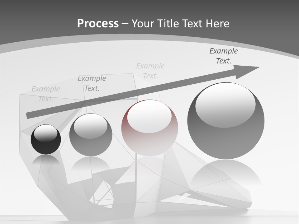 A Black And White Photo Of A Cube Shaped Object PowerPoint Template