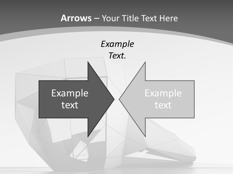 A Black And White Photo Of A Cube Shaped Object PowerPoint Template