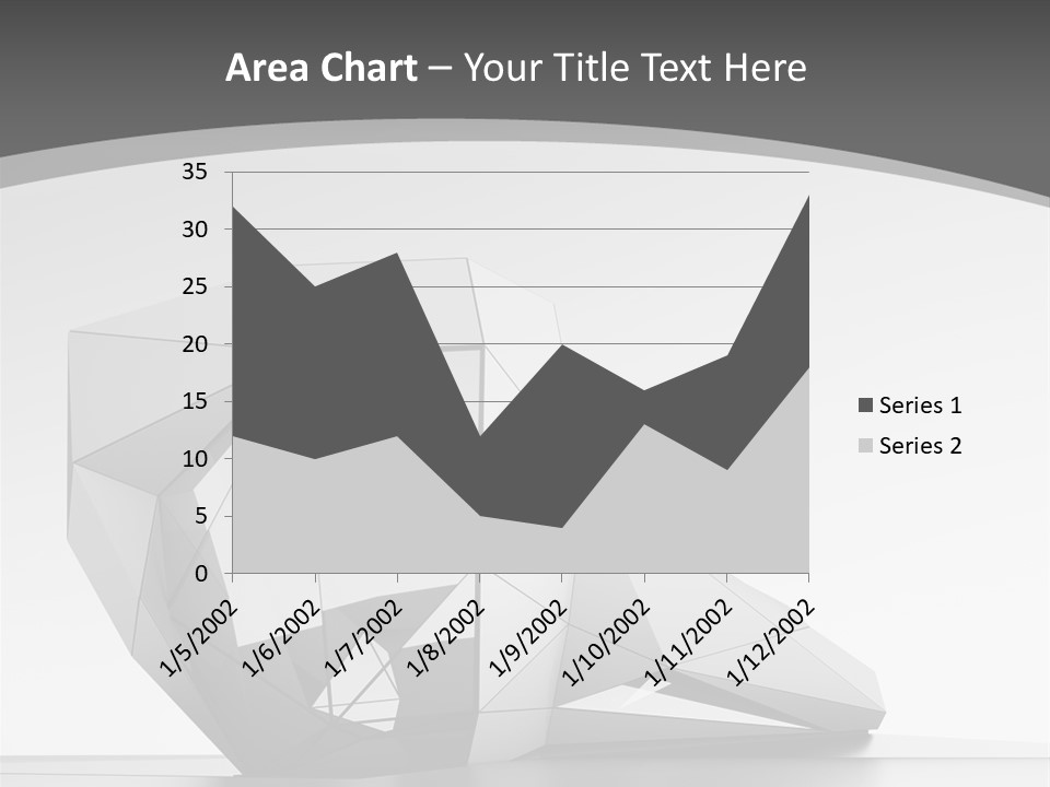 A Black And White Photo Of A Cube Shaped Object PowerPoint Template