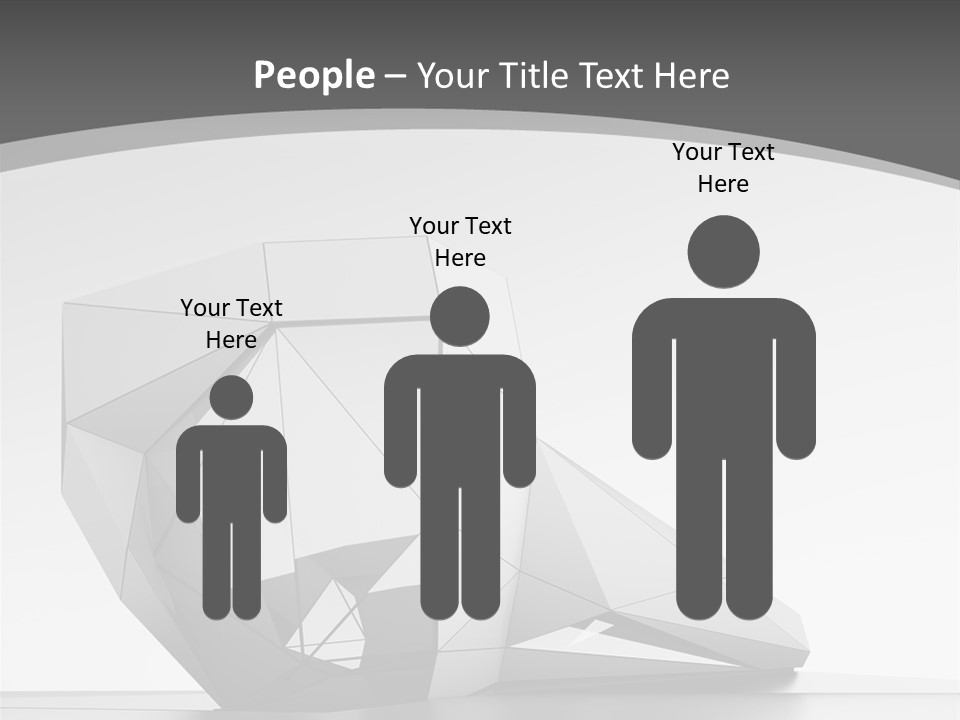 A Black And White Photo Of A Cube Shaped Object PowerPoint Template