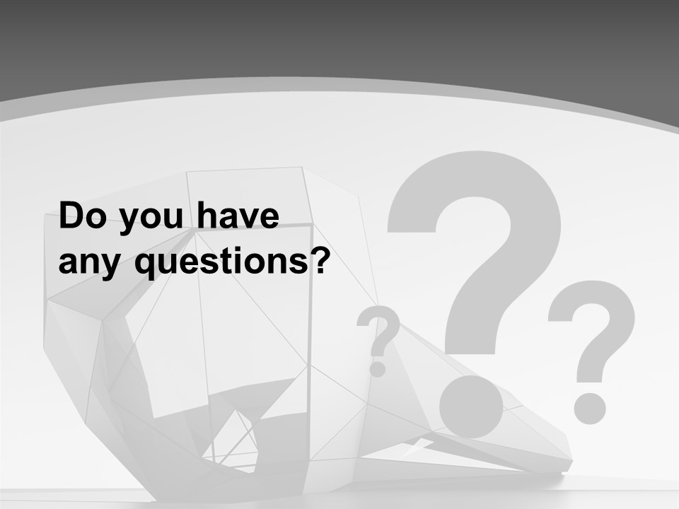 A Black And White Photo Of A Cube Shaped Object PowerPoint Template