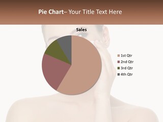 A Woman Holding A Cream On Her Face PowerPoint Template