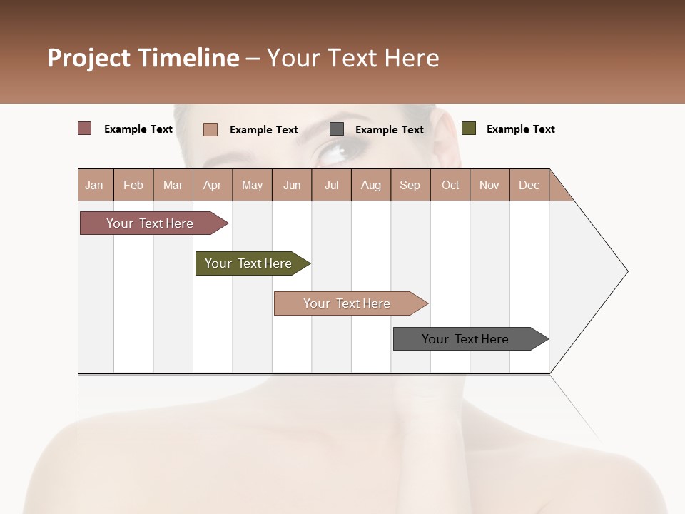 A Woman Holding A Cream On Her Face PowerPoint Template