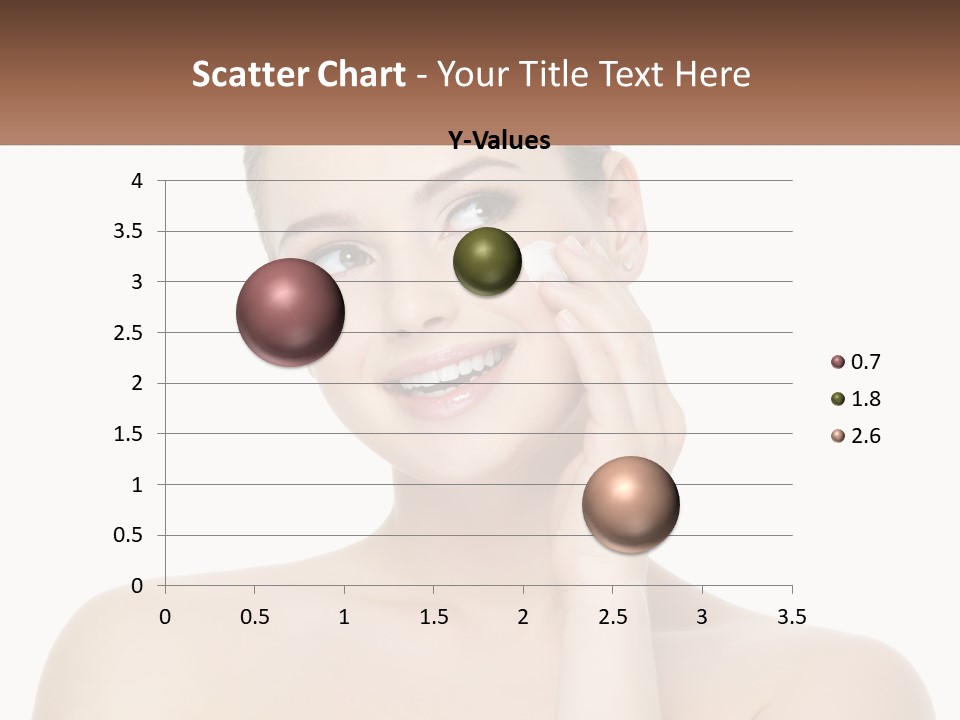 A Woman Holding A Cream On Her Face PowerPoint Template