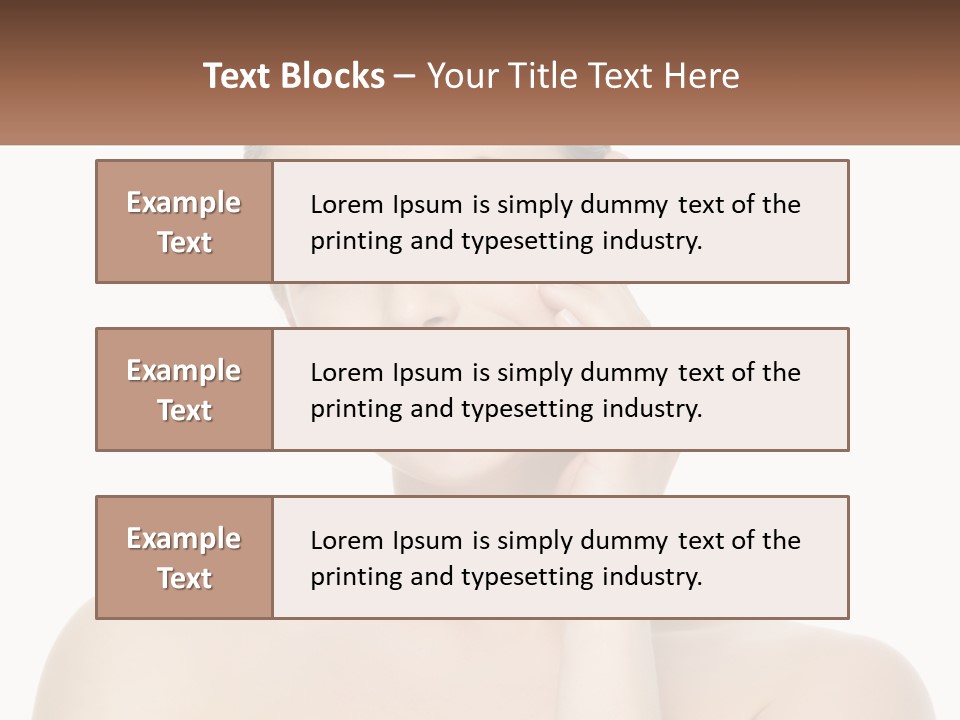 A Woman Holding A Cream On Her Face PowerPoint Template