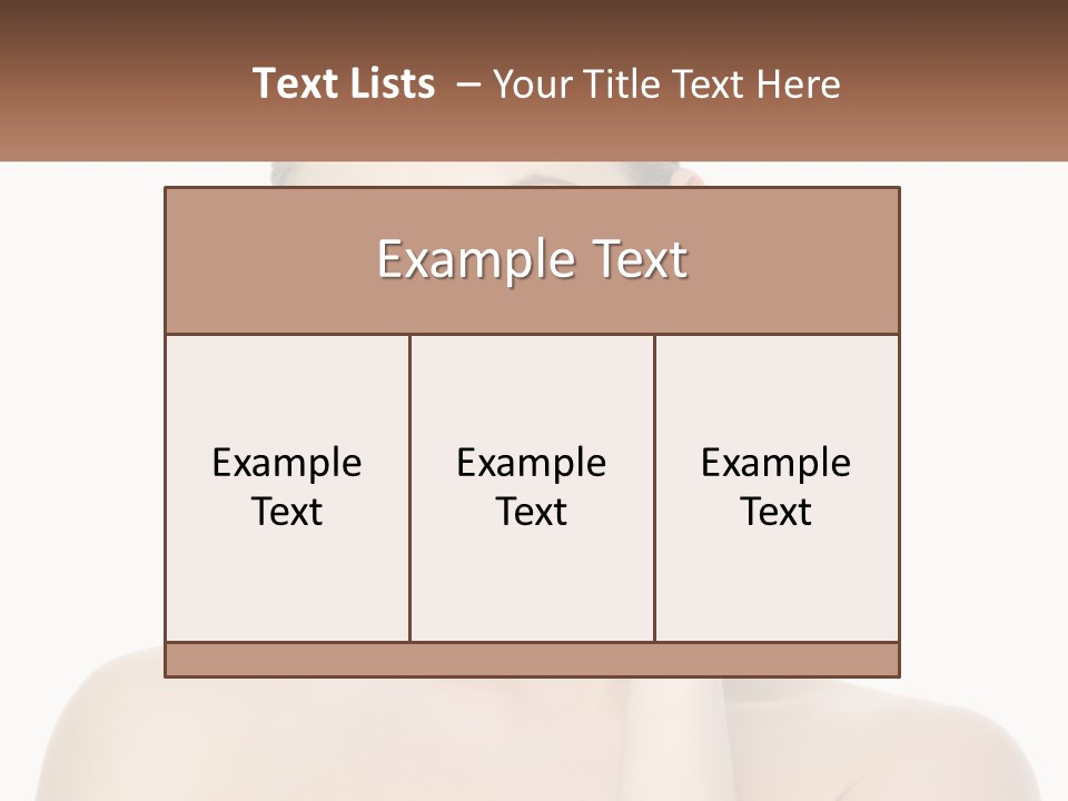 A Woman Holding A Cream On Her Face PowerPoint Template