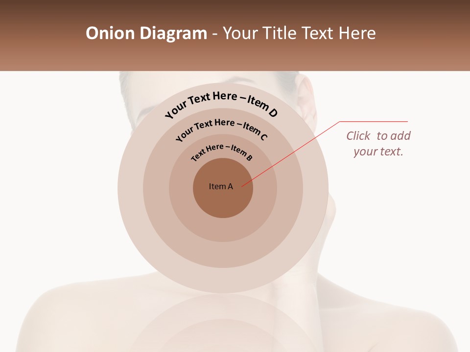 A Woman Holding A Cream On Her Face PowerPoint Template