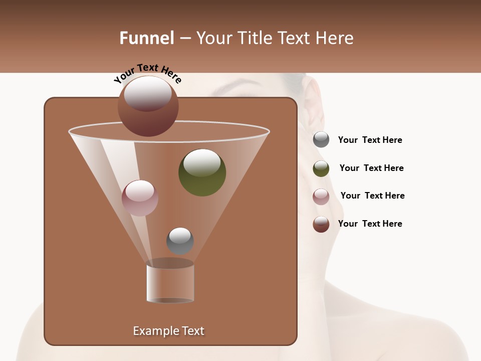 A Woman Holding A Cream On Her Face PowerPoint Template