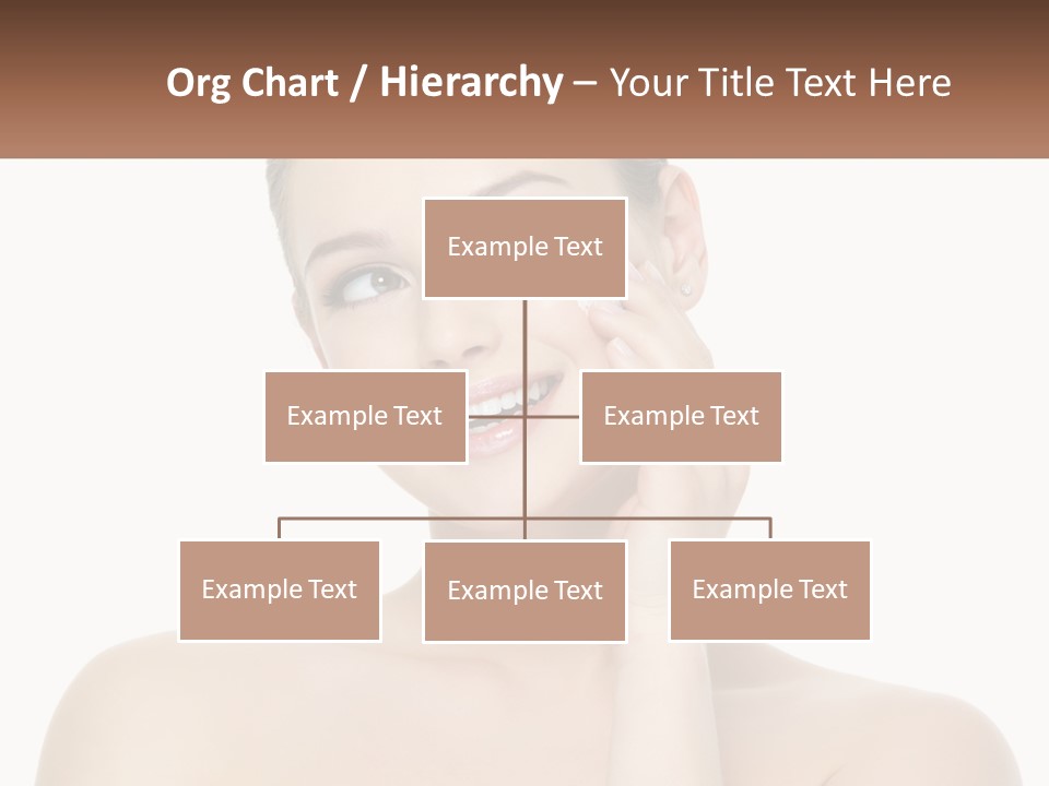 A Woman Holding A Cream On Her Face PowerPoint Template