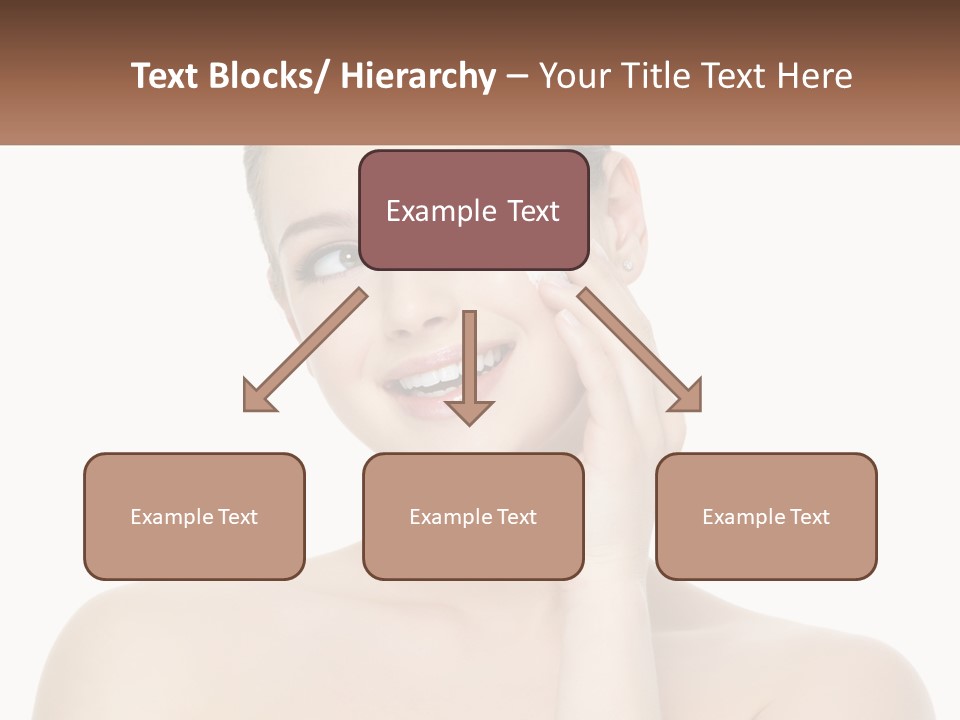 A Woman Holding A Cream On Her Face PowerPoint Template