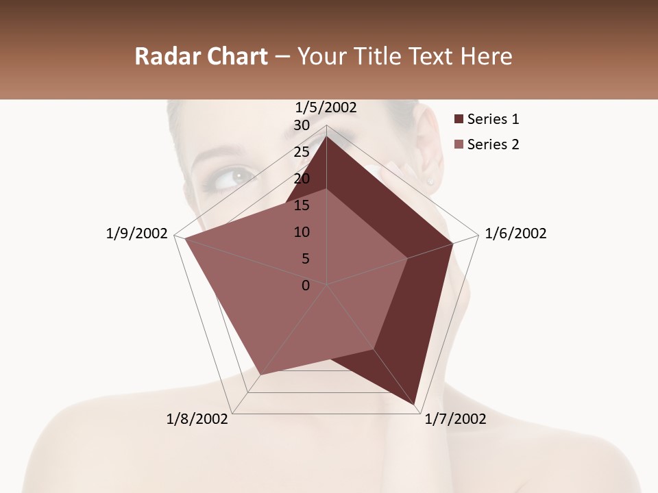 A Woman Holding A Cream On Her Face PowerPoint Template