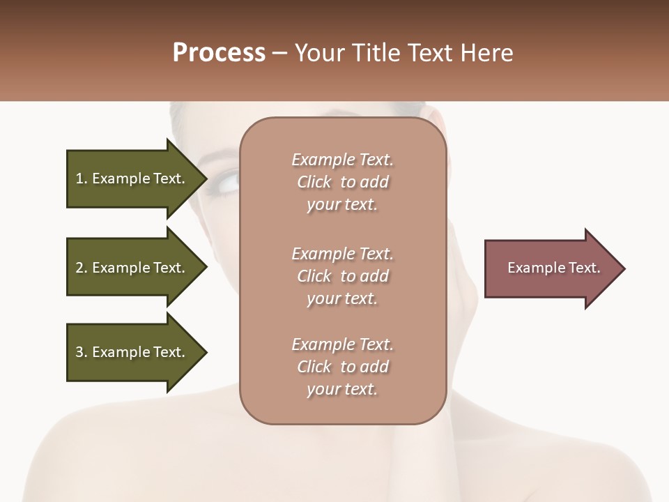 A Woman Holding A Cream On Her Face PowerPoint Template