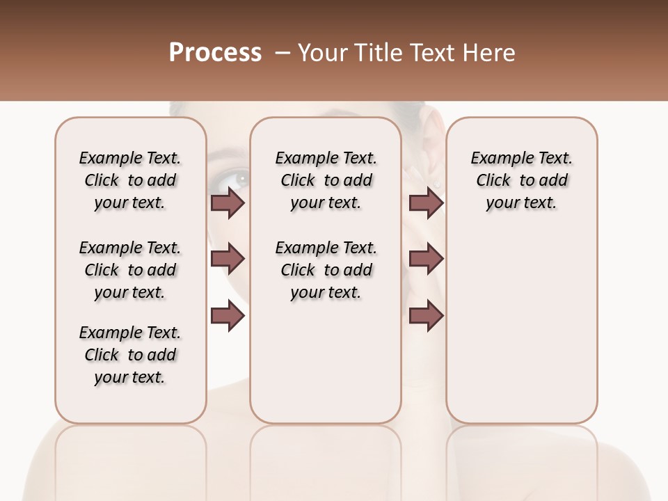 A Woman Holding A Cream On Her Face PowerPoint Template