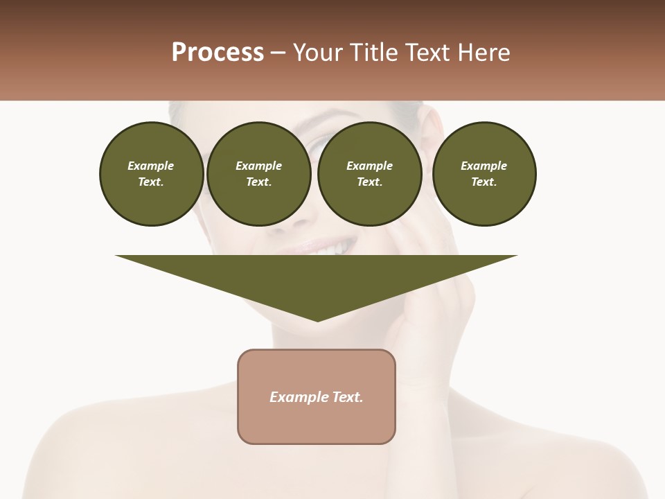 A Woman Holding A Cream On Her Face PowerPoint Template