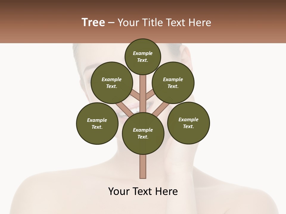 A Woman Holding A Cream On Her Face PowerPoint Template