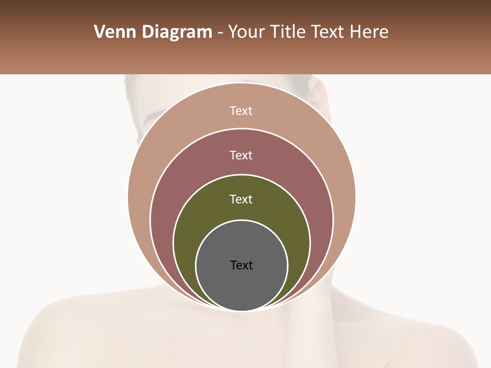 A Woman Holding A Cream On Her Face PowerPoint Template