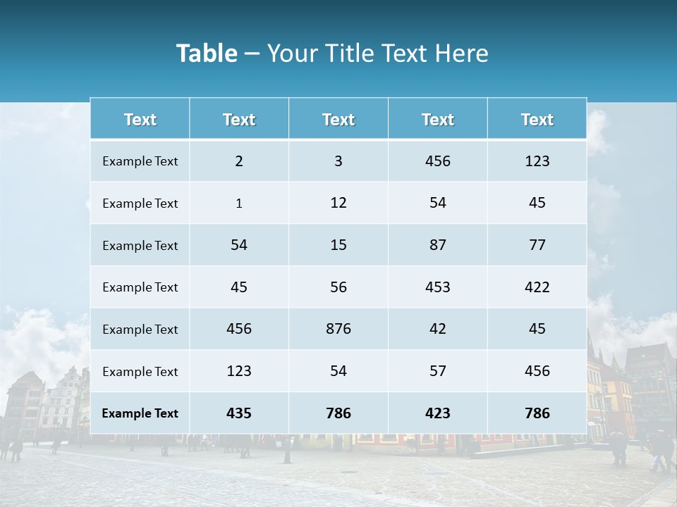A Group Of Buildings With A Sky Background PowerPoint Template