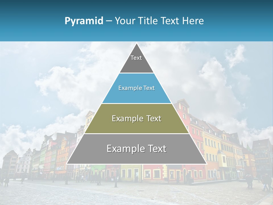 A Group Of Buildings With A Sky Background PowerPoint Template