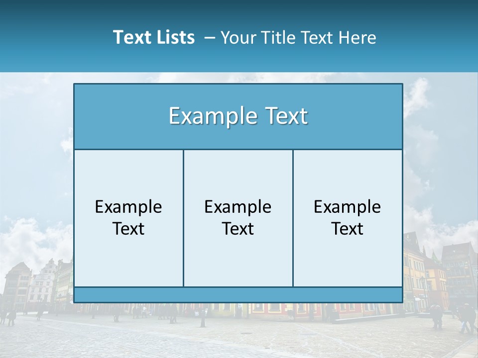 A Group Of Buildings With A Sky Background PowerPoint Template