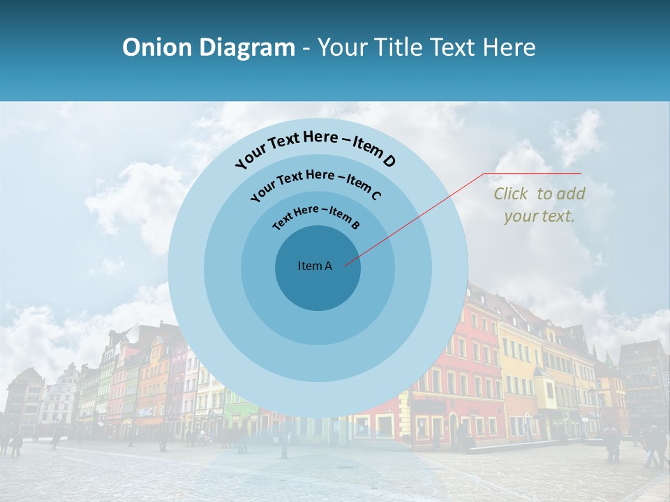 A Group Of Buildings With A Sky Background PowerPoint Template