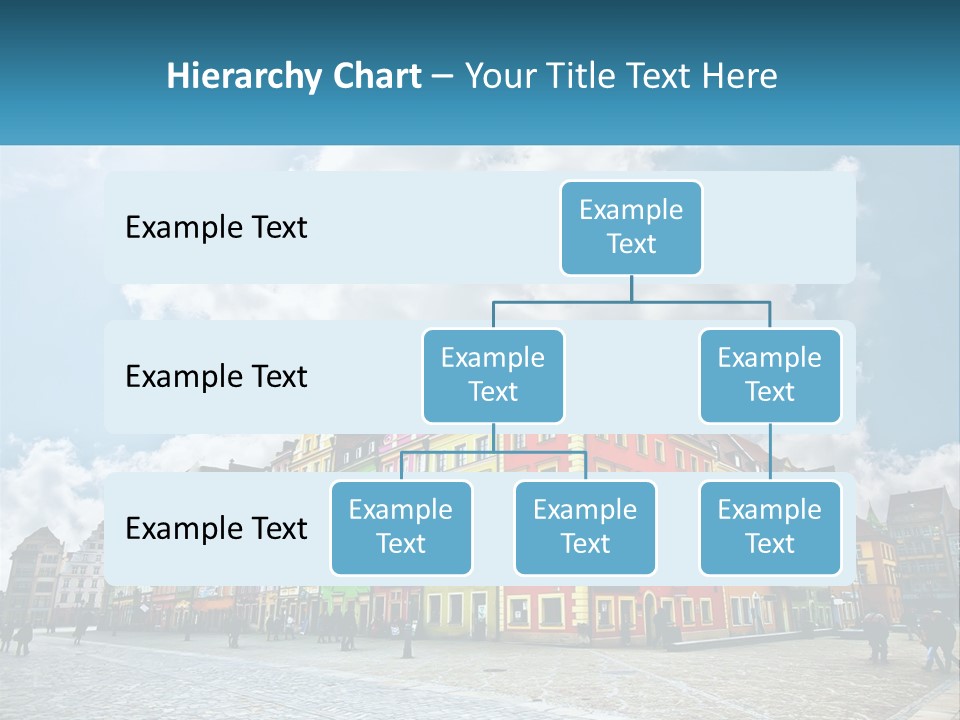 A Group Of Buildings With A Sky Background PowerPoint Template