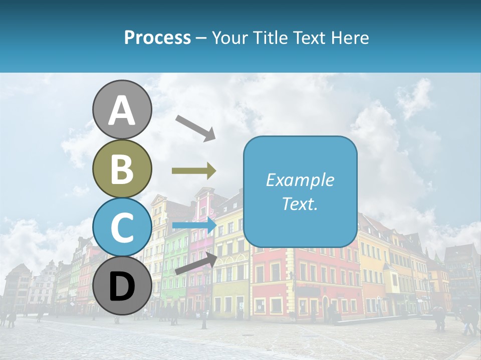 A Group Of Buildings With A Sky Background PowerPoint Template
