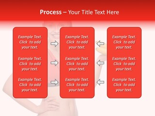 A Woman Holding A Banana In One Hand And A Banana In The Other PowerPoint Template