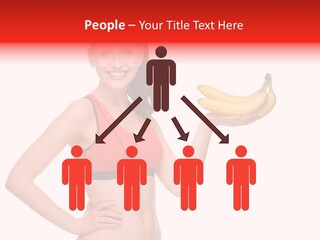 A Woman Holding A Banana In One Hand And A Banana In The Other PowerPoint Template