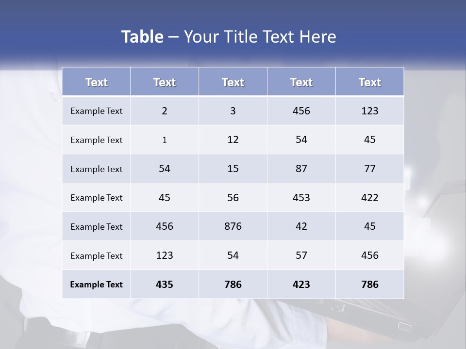 A Man In A White Shirt And Tie Holding A Laptop PowerPoint Template