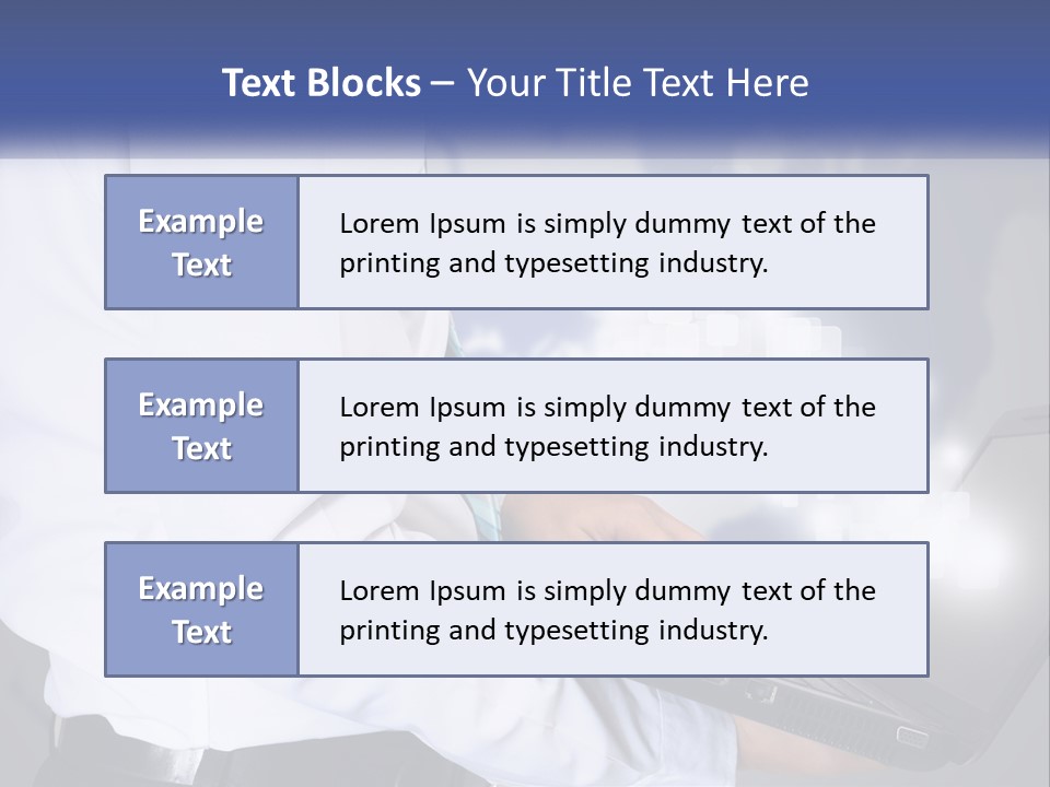 A Man In A White Shirt And Tie Holding A Laptop PowerPoint Template