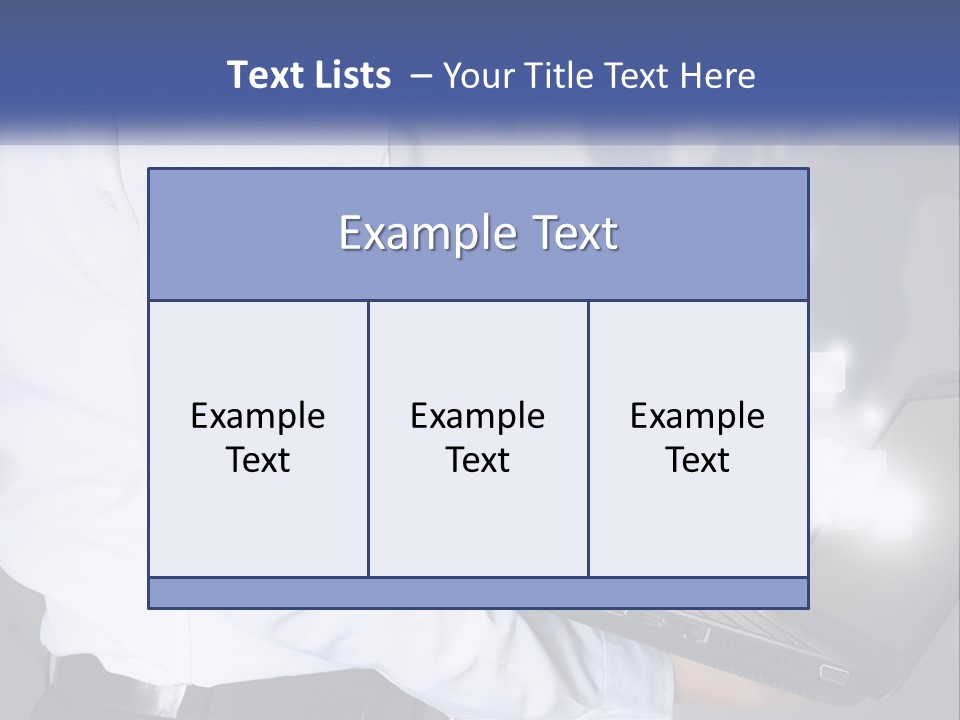 A Man In A White Shirt And Tie Holding A Laptop PowerPoint Template