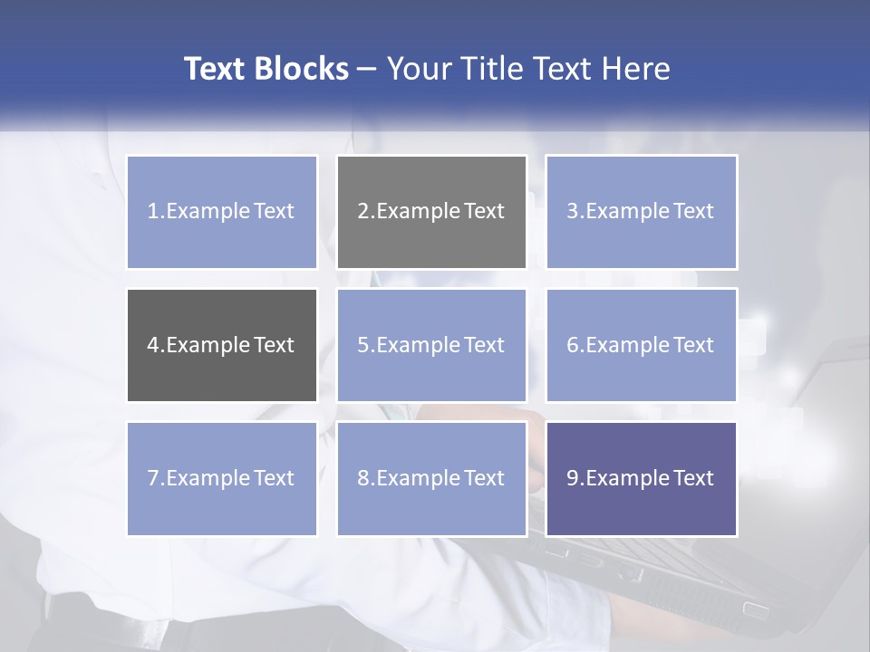 A Man In A White Shirt And Tie Holding A Laptop PowerPoint Template