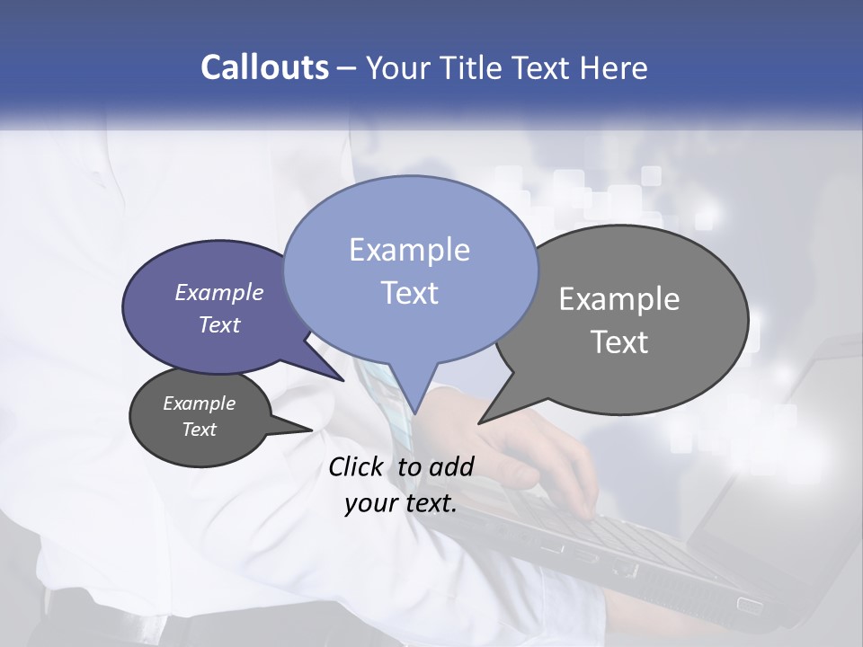 A Man In A White Shirt And Tie Holding A Laptop PowerPoint Template