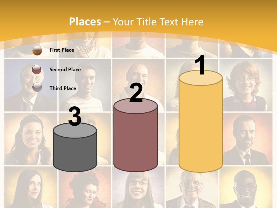 A Group Of People Are Shown In A Collage PowerPoint Template